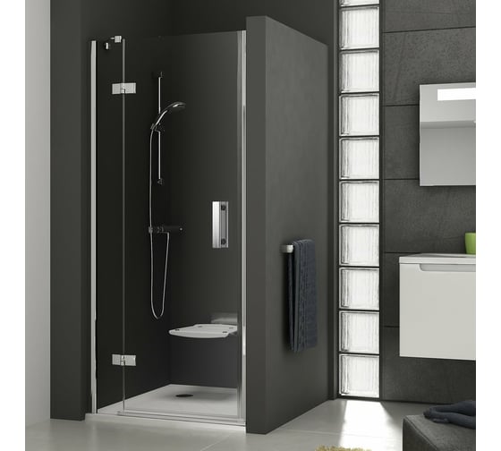Изображение товара Душевая дверь поворотного типа Ravak SmartLine SMSD2-90 см, левый, профиль хром, прозрачное стекло 0SL7AA00Z1