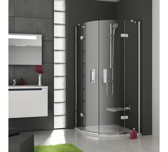 Изображение товара Душевой уголок четверть круга Ravak SmartLine SMSKK4 90x90 см блестящий профиль, прозрачное стекло арт.3S277A00Y1 00000026459