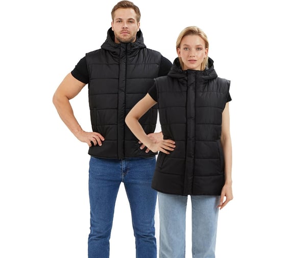 Изображение товара Жилет утеплённый URSUS "ДЕЛЬТА" цвет черный, ткань Дюспо ЖИЛ966-280/40-42