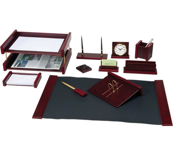 Изображение товара Настольный набор BESTAR Platon из дерева, 11 предметов, цвет красное дерево 236373