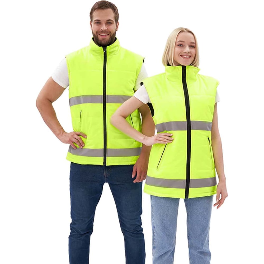 Изображение товара Утепленный жилет URSUS Фаворит Лимонный с СОП для безопасности и комфорта