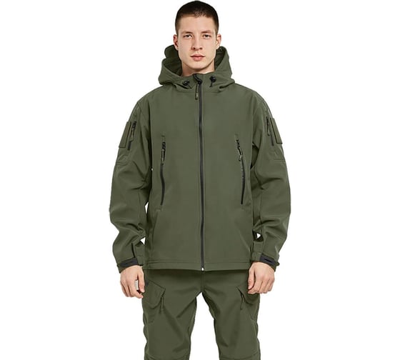 Изображение товара Костюм URSUS "ВЕПРЬ" куртка/брюки, цвет хаки, ткань Софтшелл КОС619-ХАКИ/48-50, 170-176