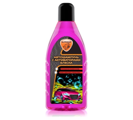 Изображение товара Автошампунь с активаторами блеска ELTRANS ПЭТ флакон, 1 л EL-0104.02