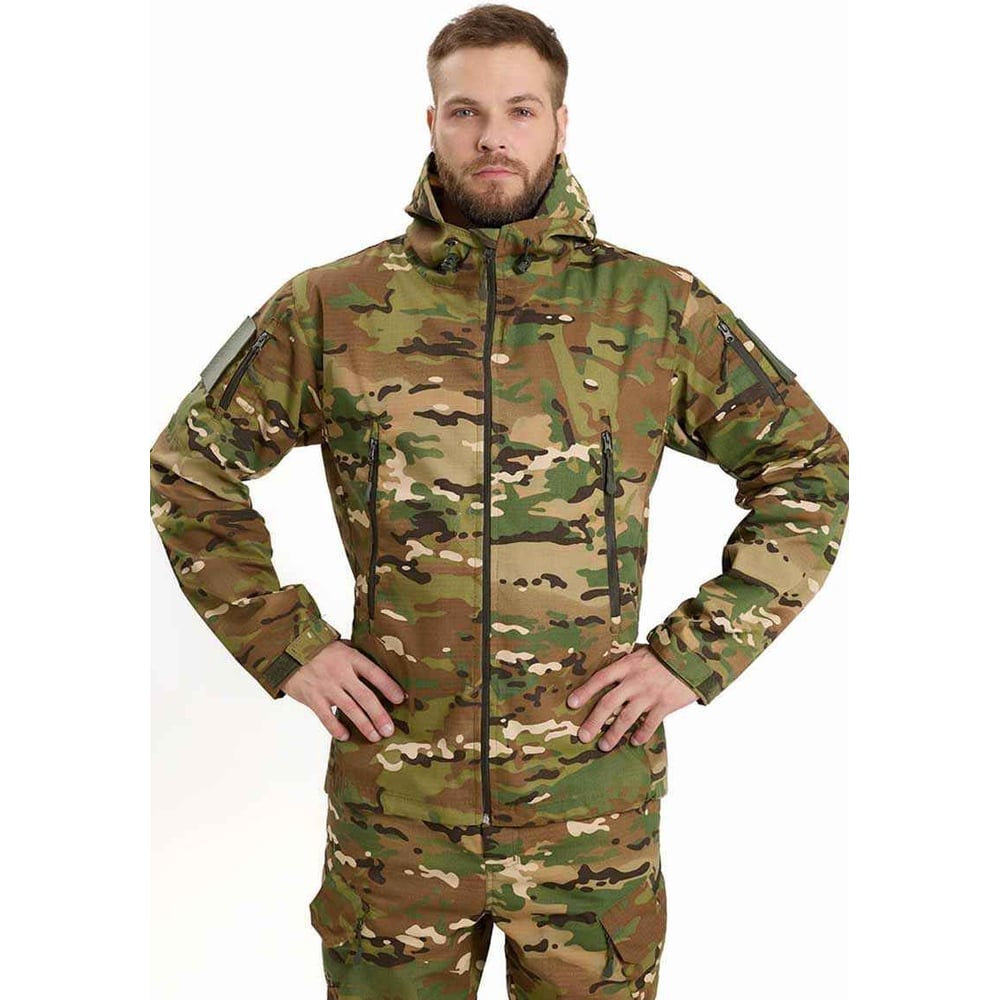 Изображение товара Костюм URSUS ШТУРМ для охоты и рыбалки, куртка брюки в цвете КМФ мультикам, водоотталкивающая ткань