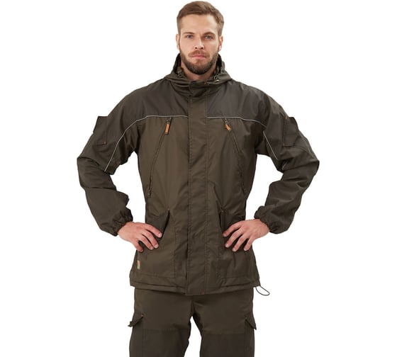 Изображение товара Костюм URSUS "ГЕРКОН-ЛЕТО" куртка/брюки, цвет олива/хаки, ткань Поли Итали Дотс/Кошачий глаз КОС790-ОЛИВА/ХАКИ/44-46, 170-176