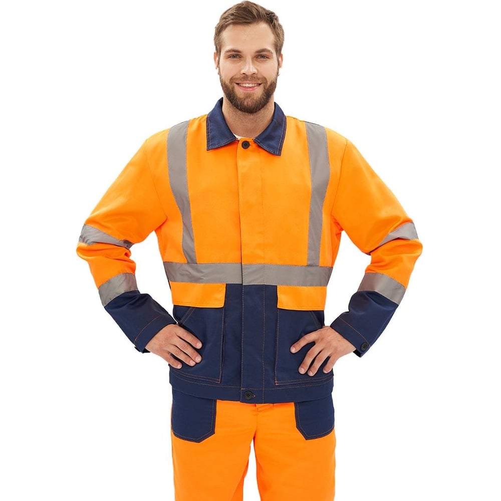 Изображение товара URSUS Скандин костюм куртка+полукомбинезон оранжевый/синий 60-62