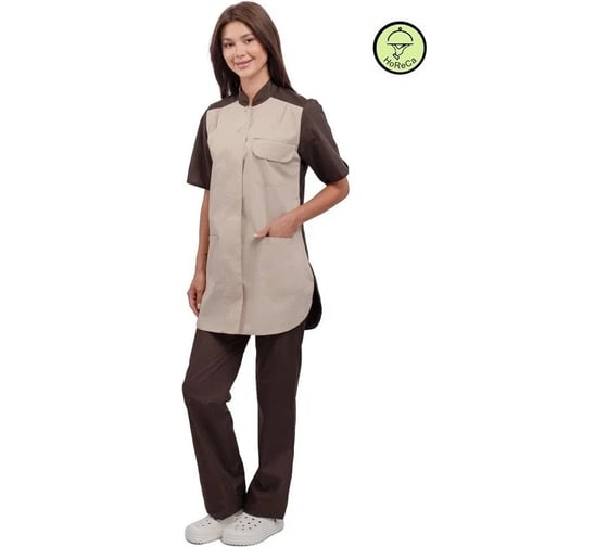 Изображение товара Костюм женский URSUS "Октава" шоколад, бежевый ТОР591-581/60-62, 170-176