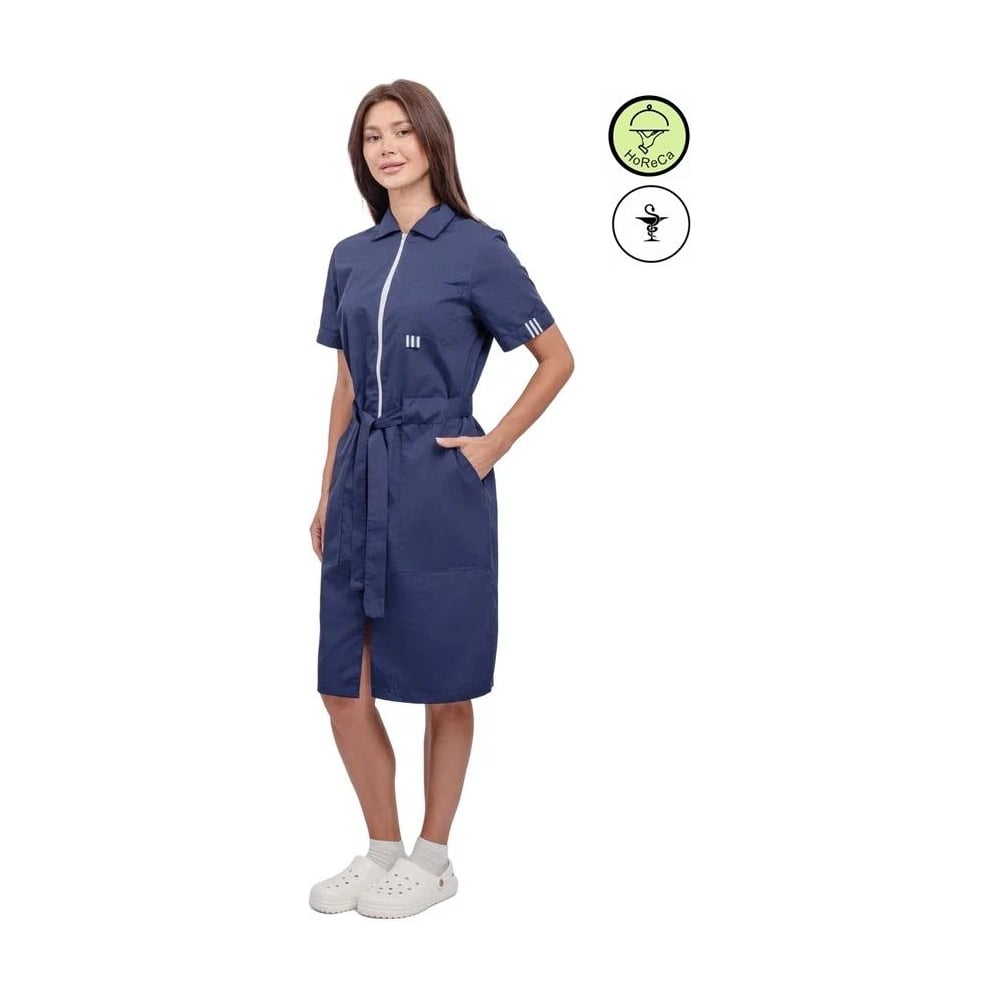 Изображение товара Женский халат URSUS Эра темно-синий 40-42 домашняя одежда