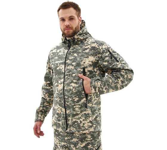 Изображение товара Костюм URSUS "ШТУРМ" куртка/брюки, цвет КМФ цифра светло-серая, ткань Твил рип-стоп КОС1055-ЦИФРА СВ.СЕРАЯ/52-54, 170-176