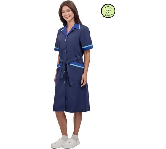 Изображение товара Халат женский URSUS "Прибой" цвет темно-синий/васильковый/голубой ХАЛ508-011/48-50, 170-176