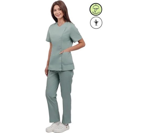 Изображение товара Костюм женский URSUS "Юмелия" зеленый воск ТОР6028-2М/40-42, 170-176