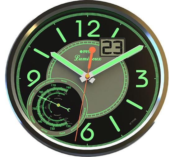 Изображение товара Часы-метеостанция RST, часы, дата, барометр RST77742