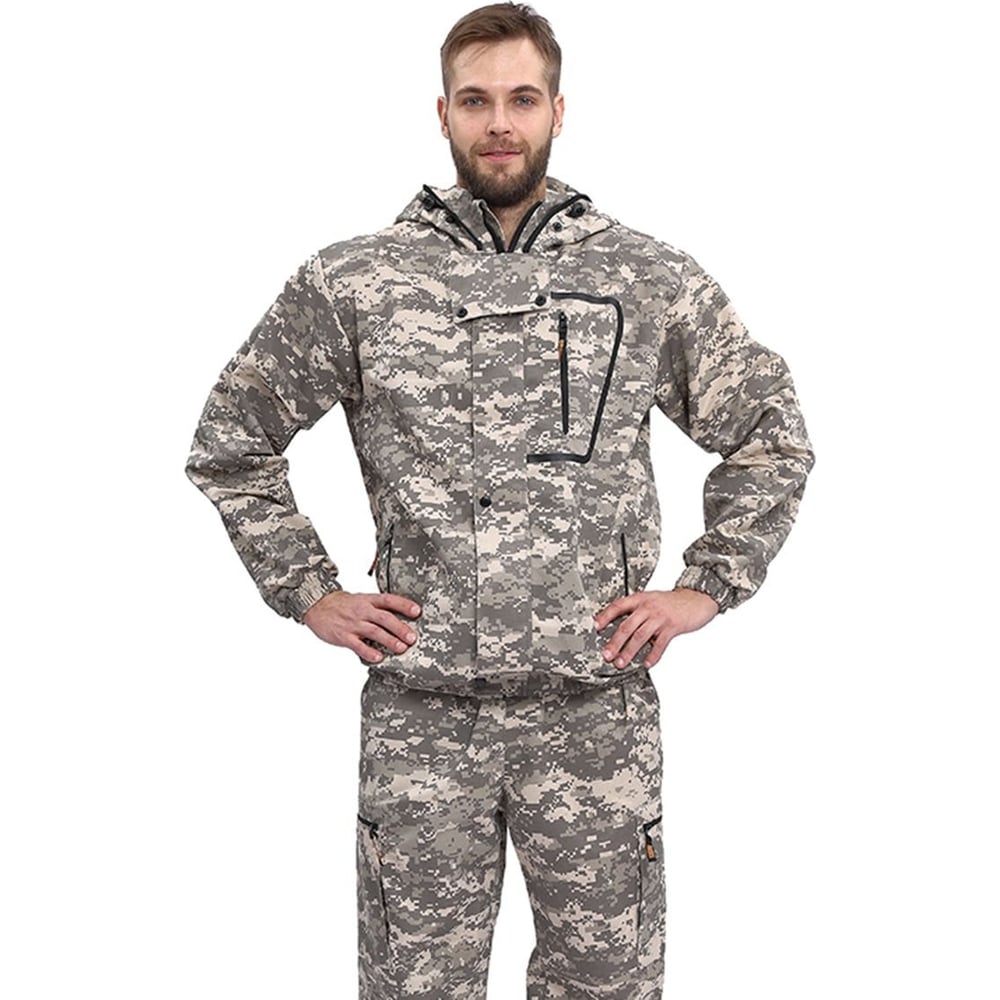 Изображение товара Костюм URSUS ТУРИСТ МОСКИТ для охоты и рыбалки, светло-серый, 48-50 мужской