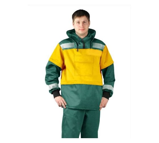 Изображение товара Костюм туристический ПРТНЦФ с сеткой URSUS цвет зеленый/желтый, ткань Грета КОС256-ЗЕЛЕНЫЙ/ЖЕЛТЫЙ/48-50, 182-188