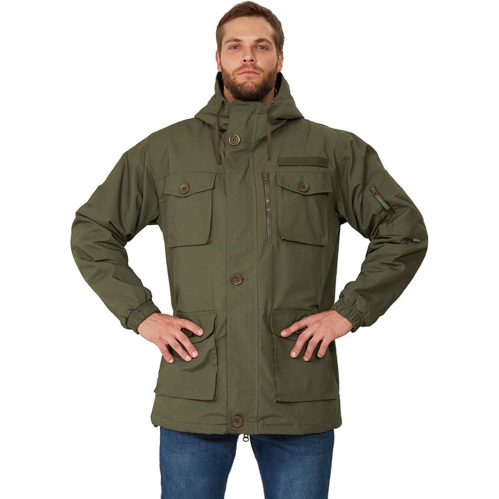 Изображение товара Куртка демисезонная URSUS "КОНТРОЛ-ВЕСНА/ОСЕНЬ" цвет ХАКИ, ткань РИП-СТОП КУР677-ХАКИ/44-46, 182-188