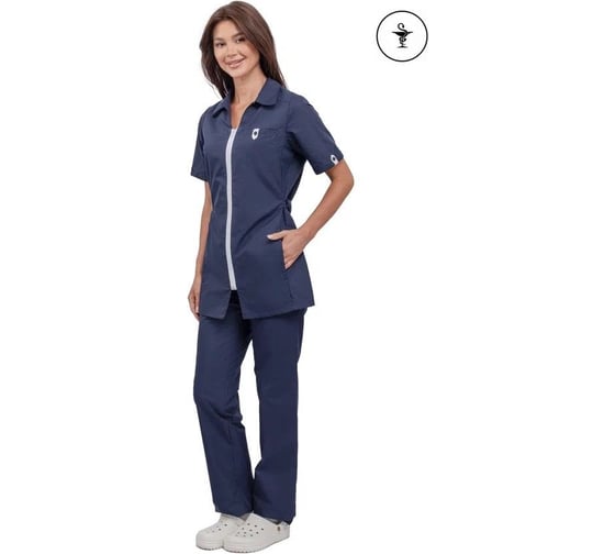 Изображение товара Костюм женский URSUS "Глория 2" темно-синий с белым ТОР526-2-340/48-50, 158-164