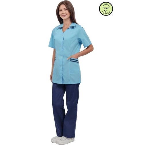 Изображение товара Костюм женский URSUS "Сфера" светло-голубой с темно-синим ТОР527-090/48-50, 158-164