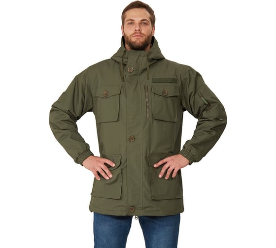 Изображение товара Куртка демисезонная URSUS "КОНТРОЛ-ВЕСНА/ОСЕНЬ" цвет ХАКИ, ткань РИП-СТОП КУР677-ХАКИ/44-46, 170-176