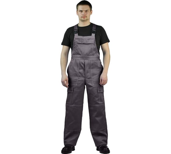 Изображение товара Полукомбинезон URSUS мужской "Дрегер" серый ПОЛ504-300/60-62, 182-188