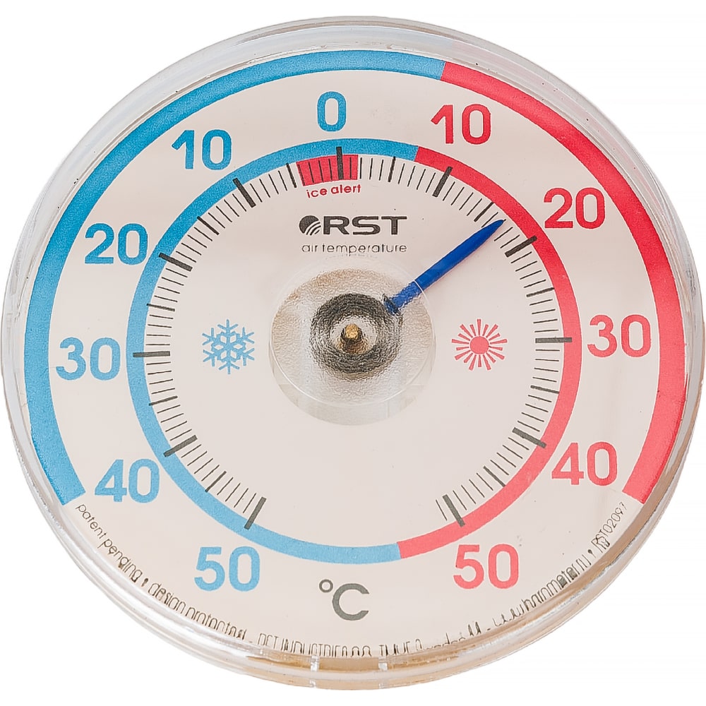 Оконный биметаллический термометр RST термометр оконный липучка