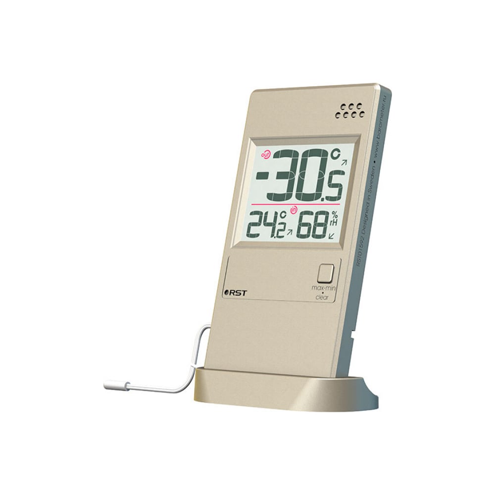 Оконный термогигрометр RST откос оконный утеплённый 2000x600x10 мм