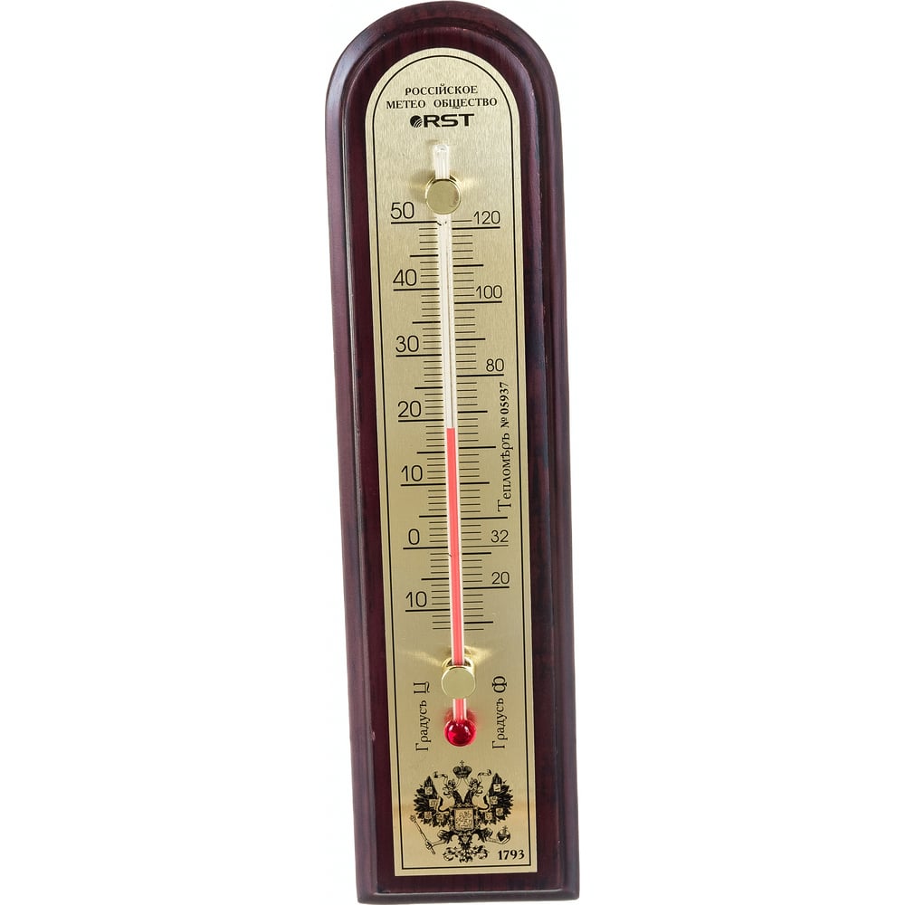 Спиртовой комнатный термометр RST термометр комнатный дерево деревянный блистер тб 206