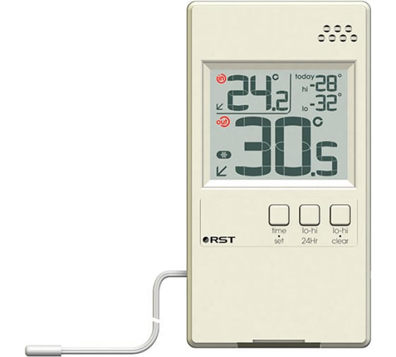 Изображение товара Оконный термометр RST, дом-улица, слоновая кость ivory RST01591