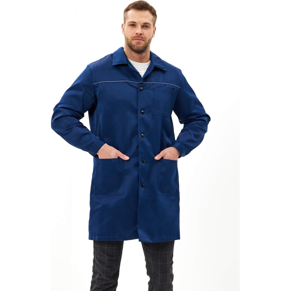 Изображение товара Мужской халат URSUS 'Валент' темно-синий размер 56-58