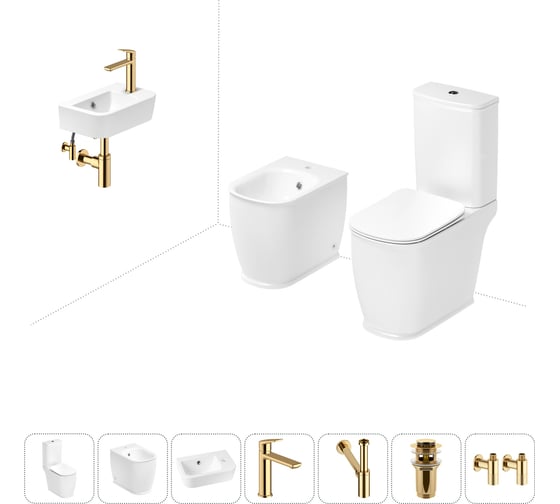 Изображение товара Унитаз-компакт Lavinia Boho Bell Pro в комплекте 7 в 1 для туалета 202008988