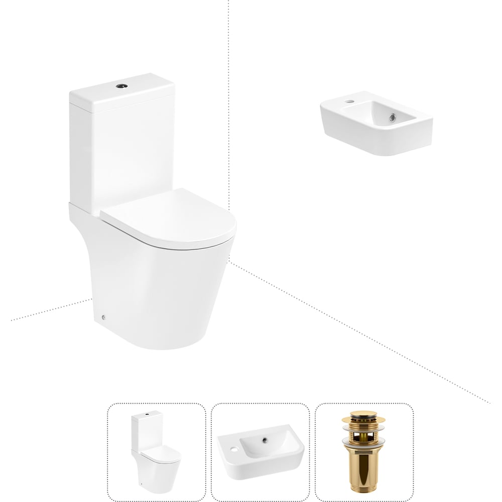 Изображение товара Унитаз-компакт Lavinia Boho Biore 3 в 1 современный комплект