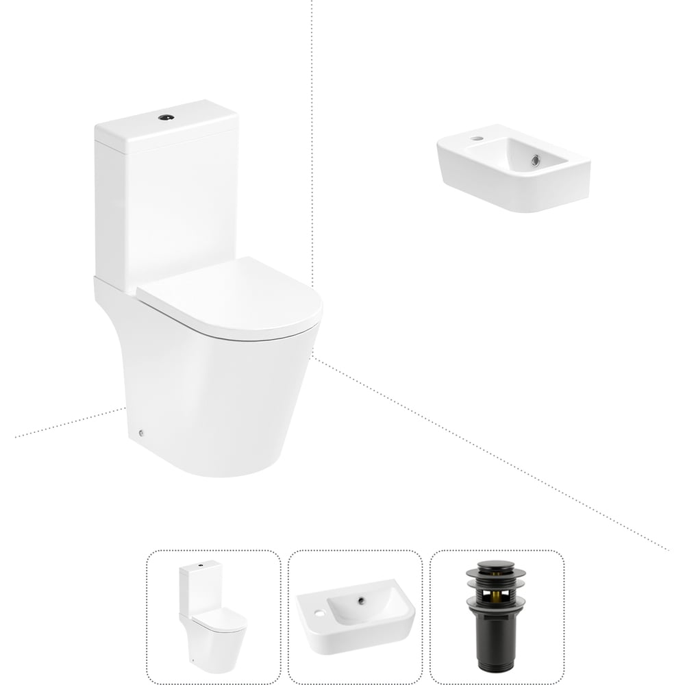 Изображение товара Унитаз-компакт Lavinia Boho Biore комплект 3 в 1 для туалета