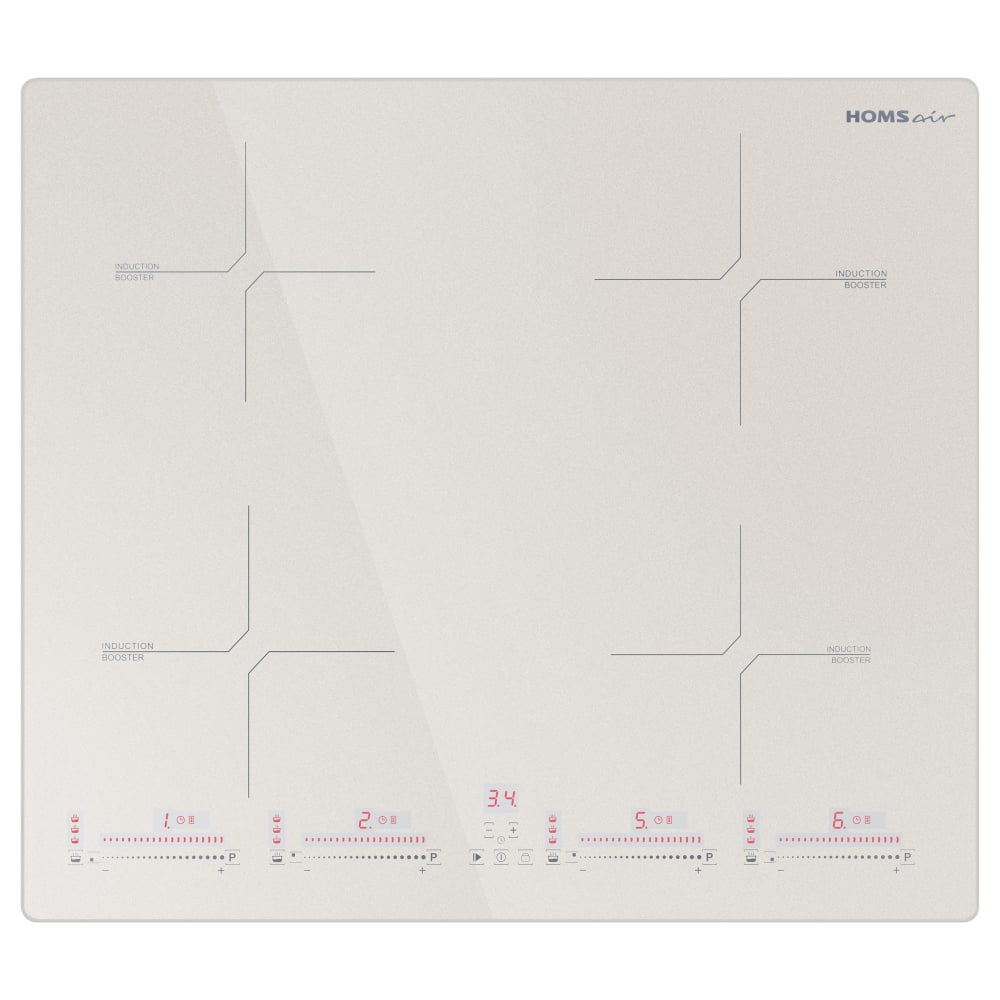 Изображение товара Индукционная варочная панель HOMSair HIC64SBG Inverter 4 конфорки сенсорное управление
