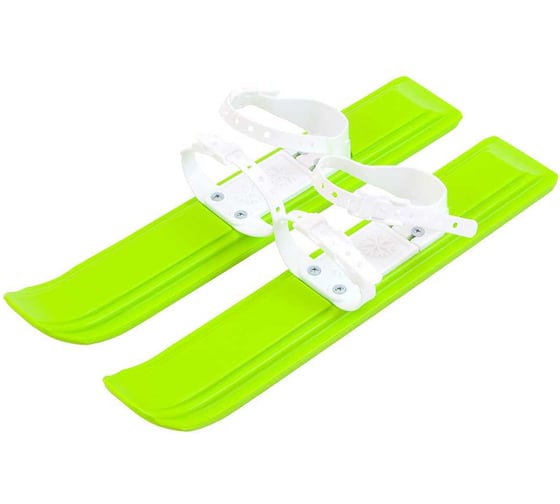 Изображение товара Мини-лыжи Цикл Олимпик Юниор салатовые, в сетке, 47 см 4630035339323