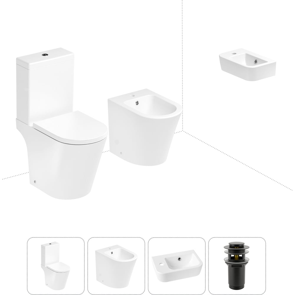 Изображение товара Унитаз-компакт Lavinia Boho Biore 4 в 1 для ванной комнаты