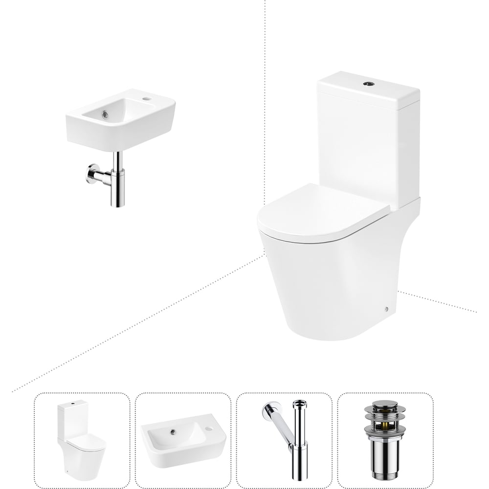 Изображение товара Унитаз-компакт Lavinia Boho Biore с раковиной и микролифтом