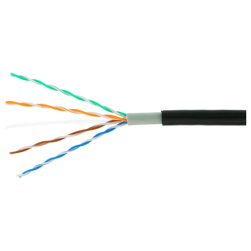 Изображение товара Кабель outdoor UTP 5e 4x2x0.51 305м Cablexpert Черный