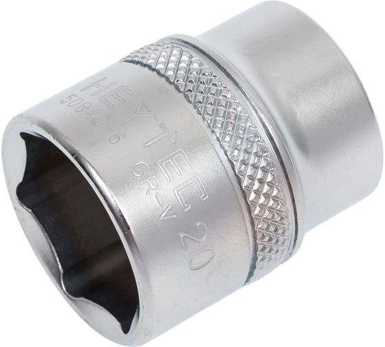 Изображение товара Головка торцевая шестигранная (20 мм; L-32 мм; 3/8DR) HEYTEC HE-50840602083