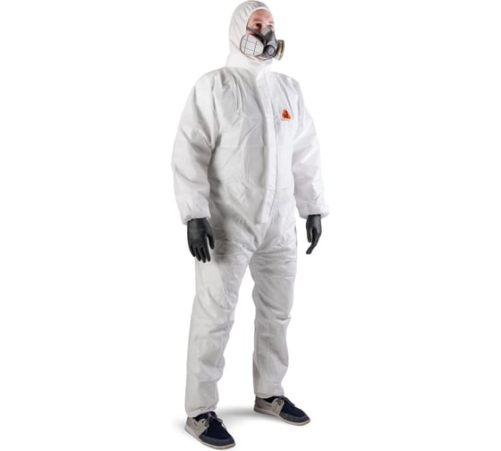 Изображение товара Защитный дышащий комбинезон из нетканого материала Jeta Safety SMS, плотн.60 г/м², размер M/48-50, JPC35-M