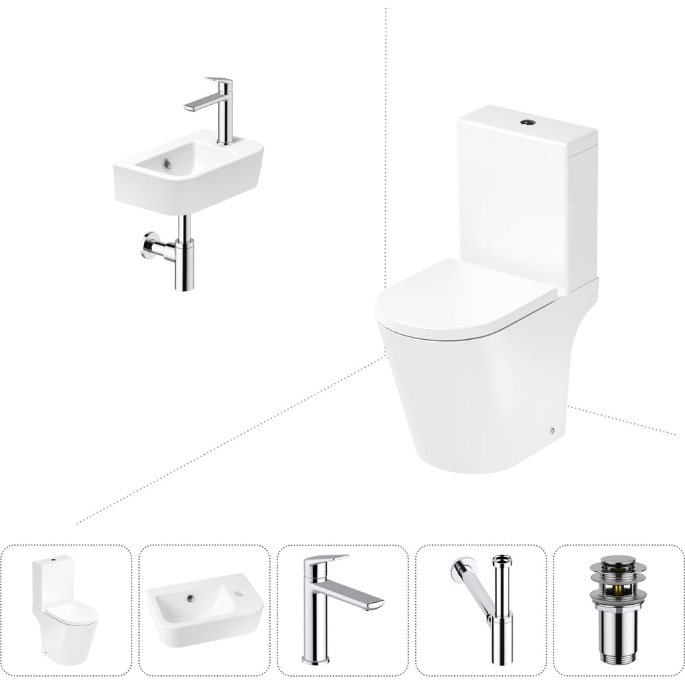 Изображение товара Унитаз-компакт Lavinia Boho Biore комплект 5 в 1