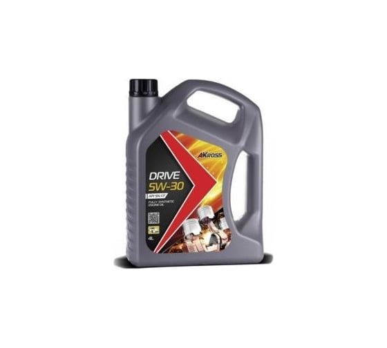 Изображение товара Моторное масло AKross DRIVE синтетическое, 5W-30, SN/CF, 4 л AKS0006MOF