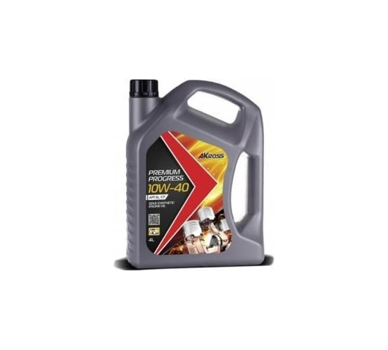 Изображение товара Моторное масло AKross PREMIUM PROGRESS полусинтетическое, 10W-40, SL/CF, 4 л AKS0002MOS