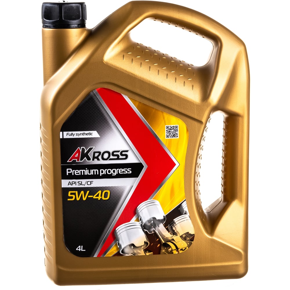 Моторное синтетическое масло AKross AKS0013MOF PREMIUM PROGRESS 5W-40 SL/CF - фото 1