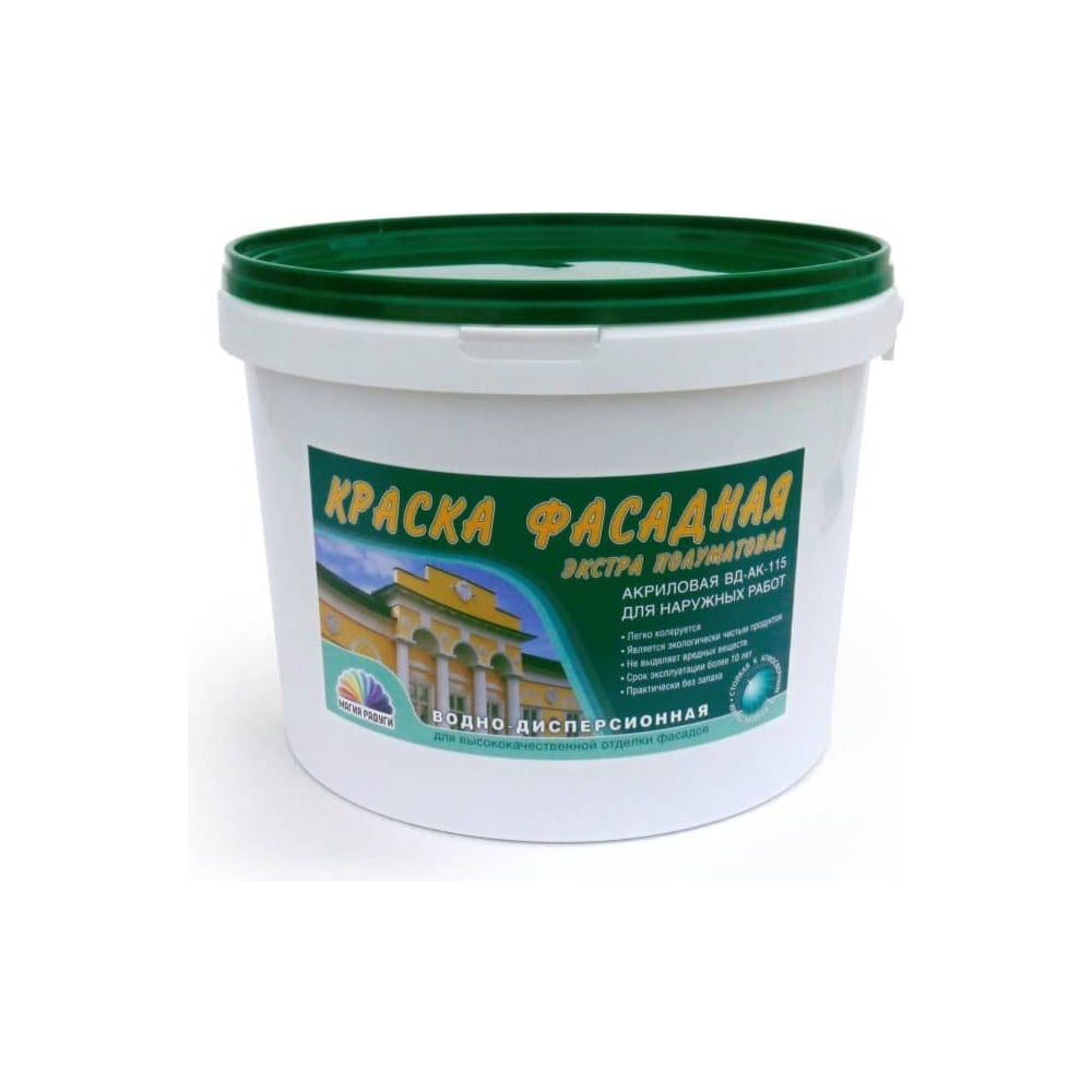 Изображение товара Акриловая фасадная краска Экстра ВД-АК-115 (М11) 14 кг для наружных работ