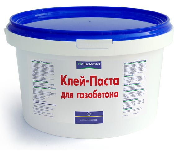 Изображение товара Клей-паста для газобетона Магия Радуги HOUSEMASTER 15 кг 14362 279548