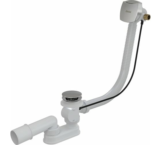 Изображение товара Сточный комплект RAVAK с заполнением переливом, Click Clack, хром (квадратный) X01440