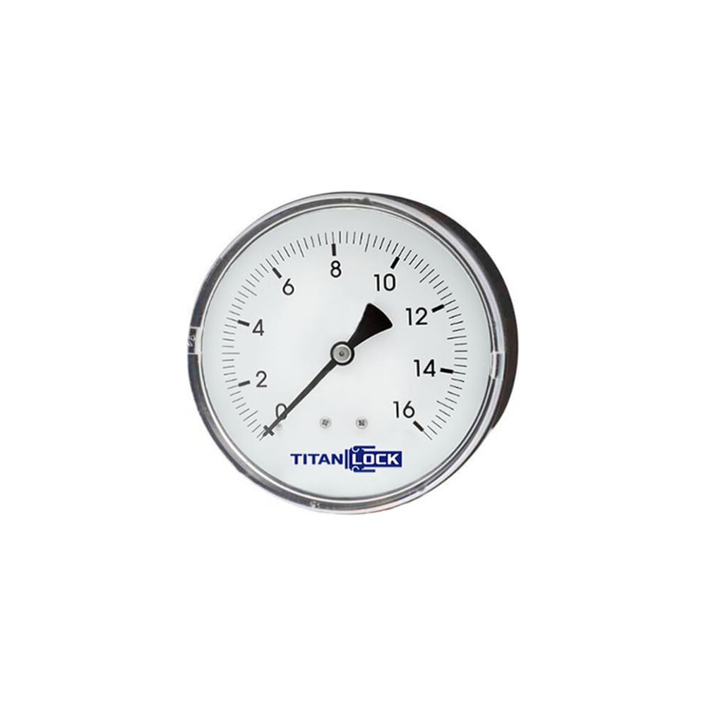 Изображение товара Манометр пластиковый TITAN LOCK 16/0,2 Бар, 63 мм