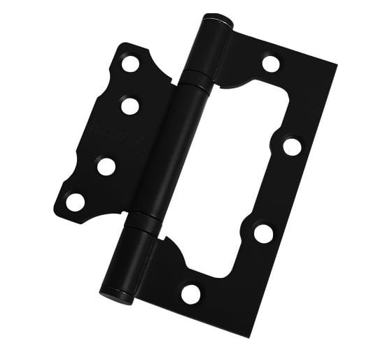 Изображение товара Петля накладная Стандарт без врезки, 100x75x2,5мм 2BB BL мат. черный, 1 шт. 16042