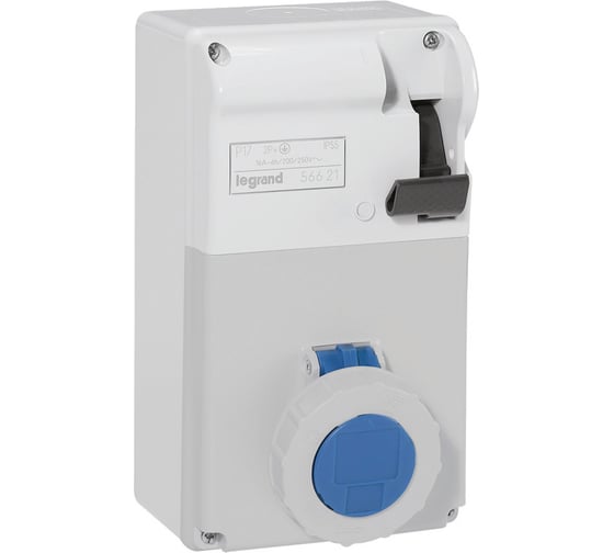 Изображение товара Комбинированный щиток Legrand P17 Tempra Pro IP 55 16 A 200/250 В~ 50/60 Гц 2К+З 056621