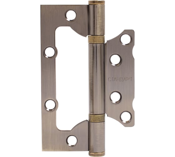 Изображение товара Петля накладная Стандарт без врезки, 100x63x2мм 2BB AB бронза, 1 шт. 11227