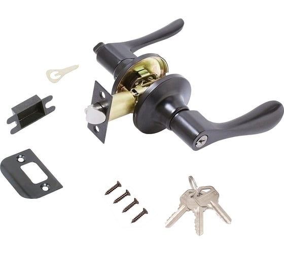 Изображение товара Защелка Стандарт 8531 ET BL черная, ключ/фиксатор 13400